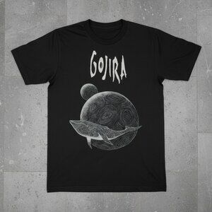 Cosmic Whale Planet Heavy Metal Graphic Tee